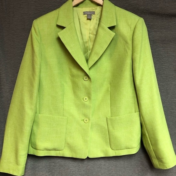 Investments, 14 lime green jacket - Picture 1 of 5
